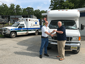 SCARC’s Vehicle Donation To Rescue Squad Will Support Local Firefighters