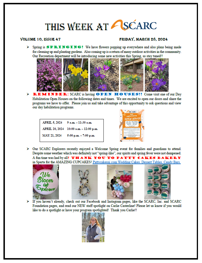 This Week at SCARC - 03/28/24