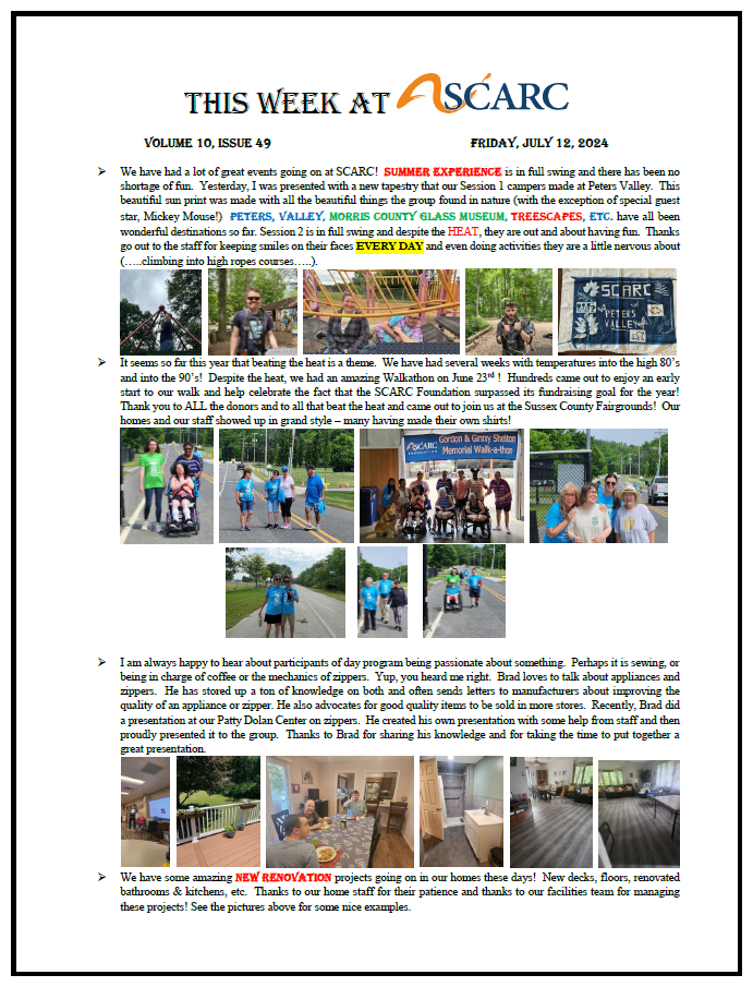 This Week at SCARC - 07/12/24